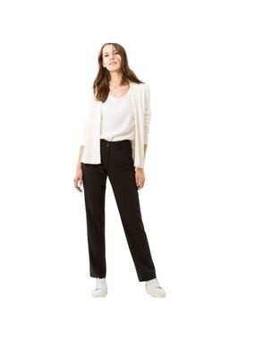 BRAX CELINE WOOL BLEND BLACK TROUSERS